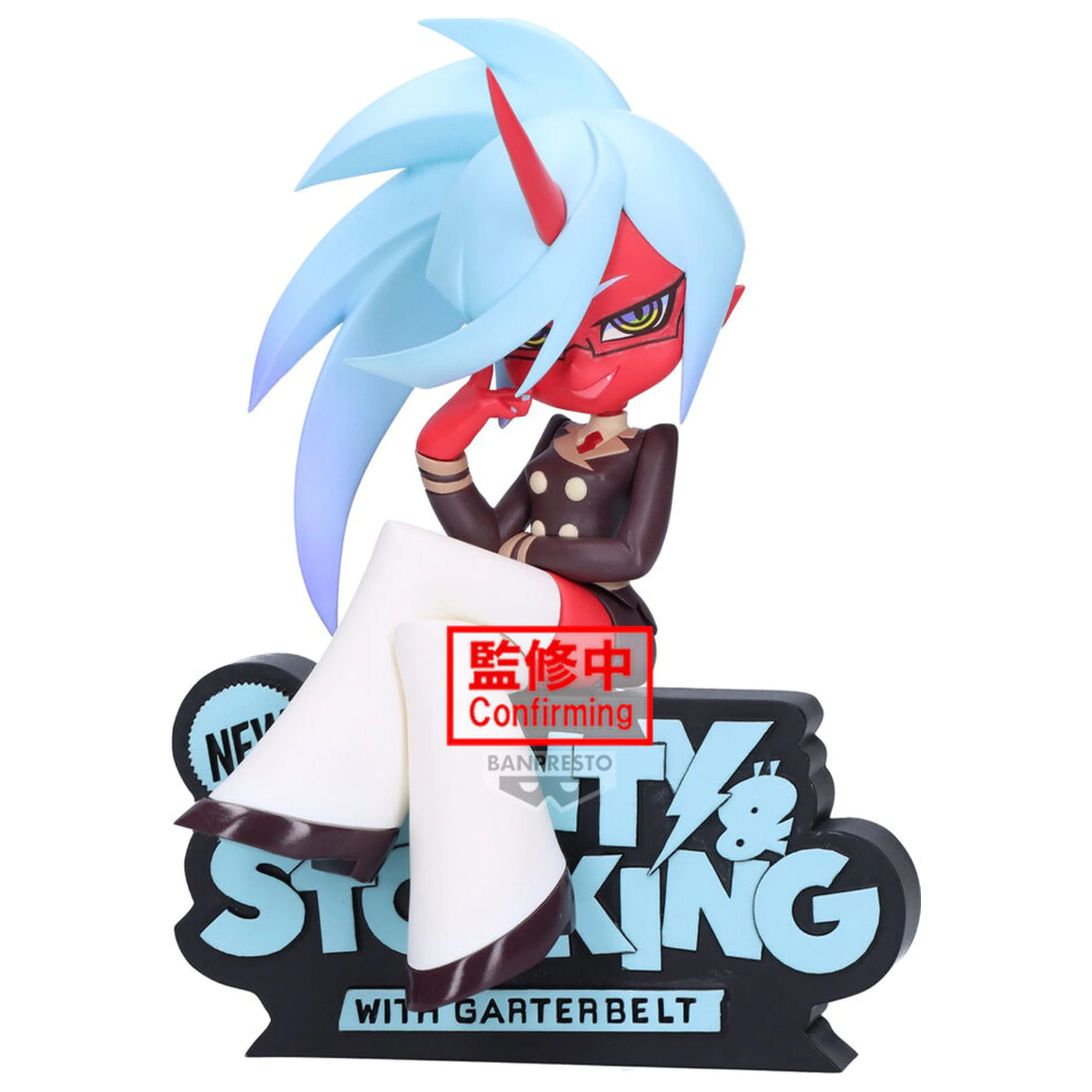 New Panty Stocking with Garterbelt Monitor Top Kneesocks figure 12cm product photo