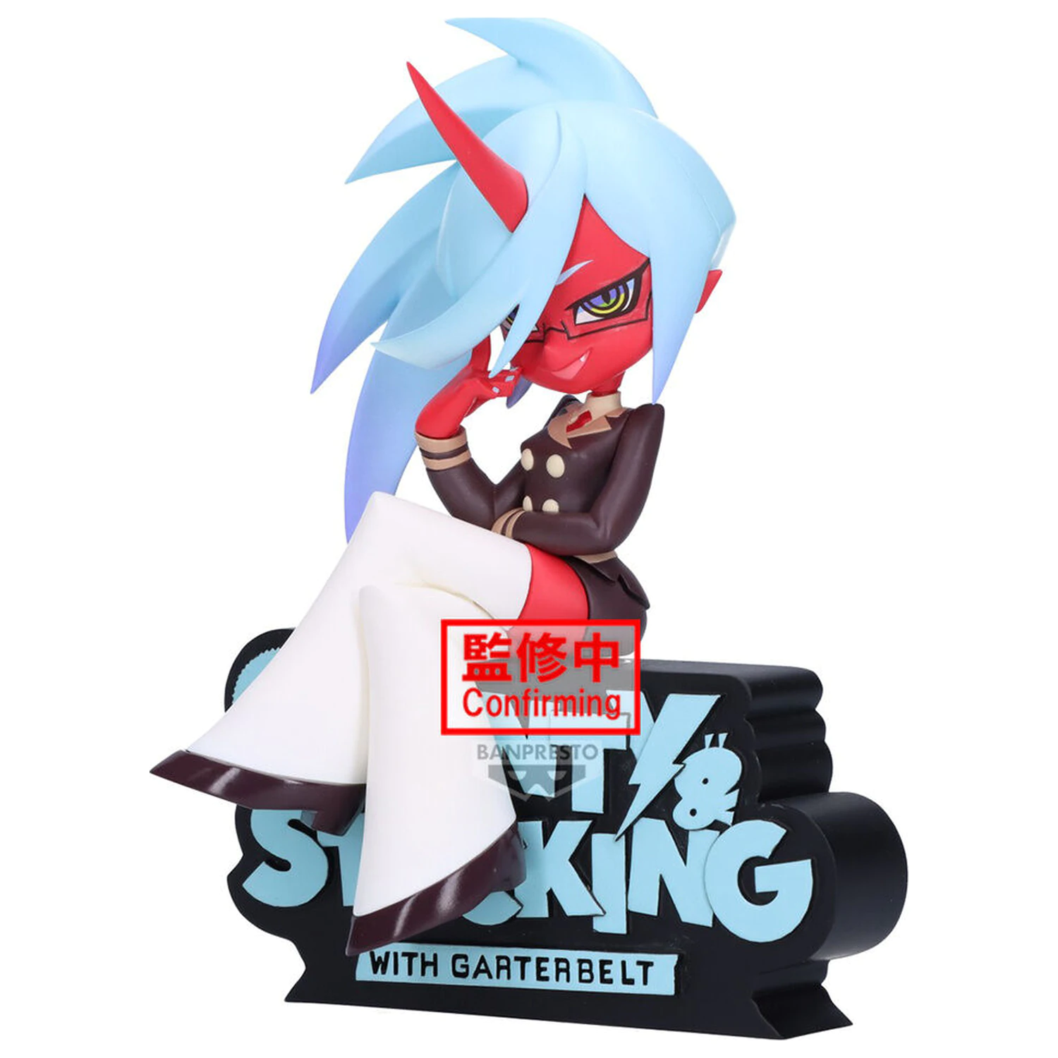 New Panty Stocking with Garterbelt Monitor Top Kneesocks figure 12cm product photo