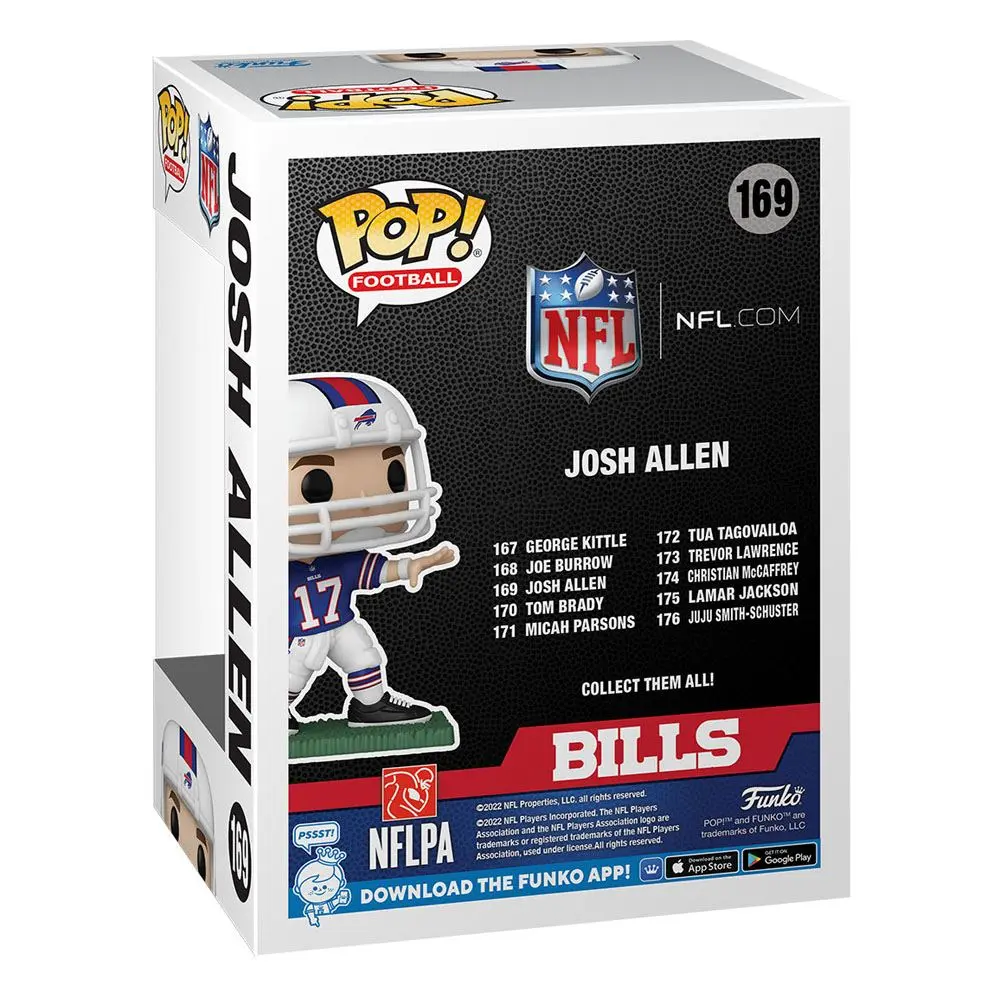 NFL POP! Sports Vinyl Figure Bills - Josh Allen (Away) 9 cm product photo