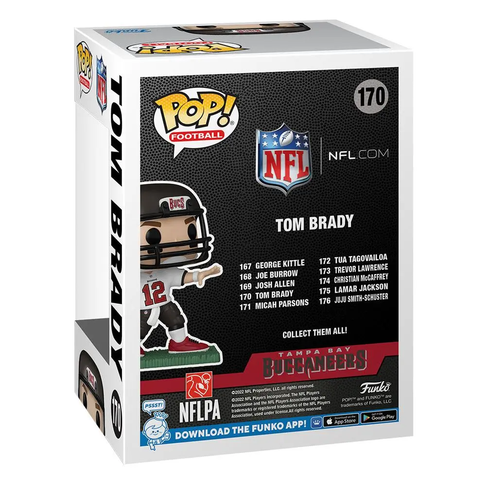 NFL POP! Sports Vinyl Figure Buccaneers - Tom Brady (Away) 9 cm product photo