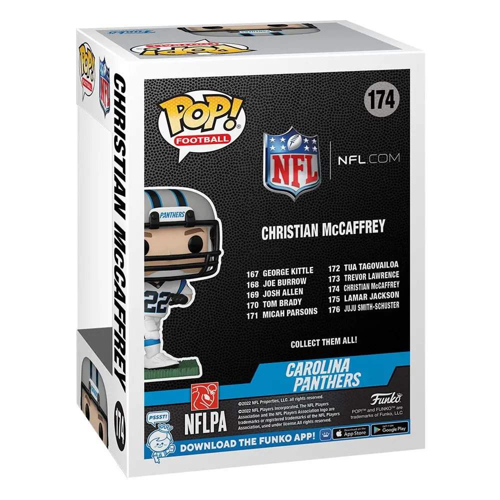 NFL POP! Sports Vinyl Figure Panthers - Christian McCaffrey (Away) 9 cm product photo