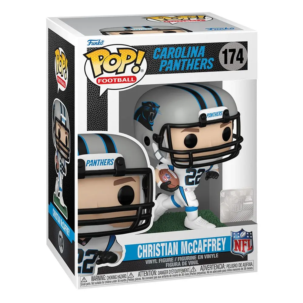 NFL POP! Sports Vinyl Figure Panthers - Christian McCaffrey (Away) 9 cm product photo