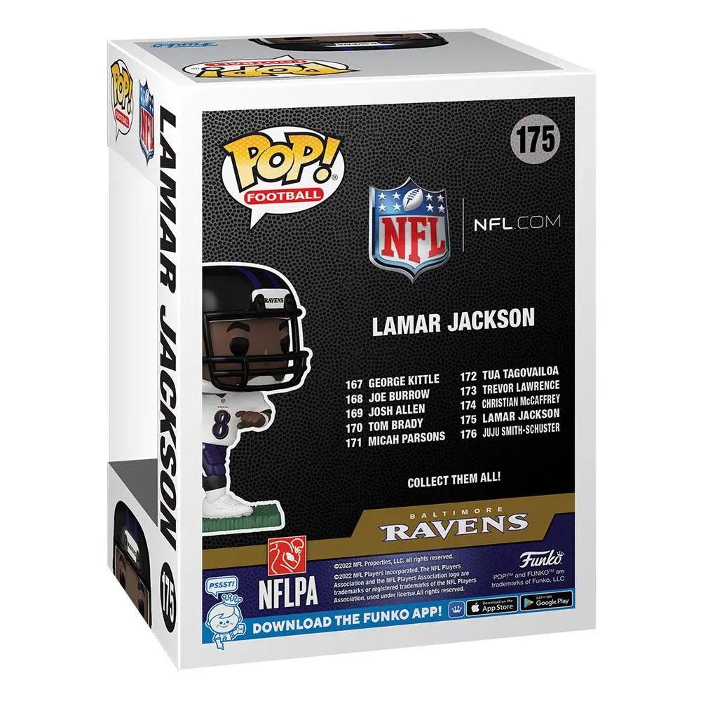NFL POP! Sports Vinyl Figure Ravens - Lamar Jackson (Away) 9 cm product photo