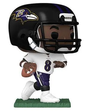 NFL POP! Sports Vinyl Figure Ravens - Lamar Jackson (Away) 9 cm product photo