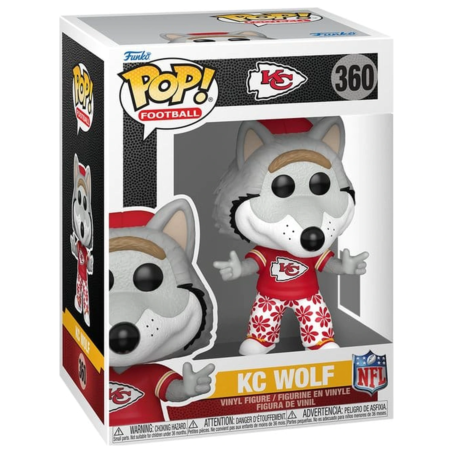 NFL Funko POP! Vinyl Figure Mascots: Chiefs- Wolf 9 cm product photo