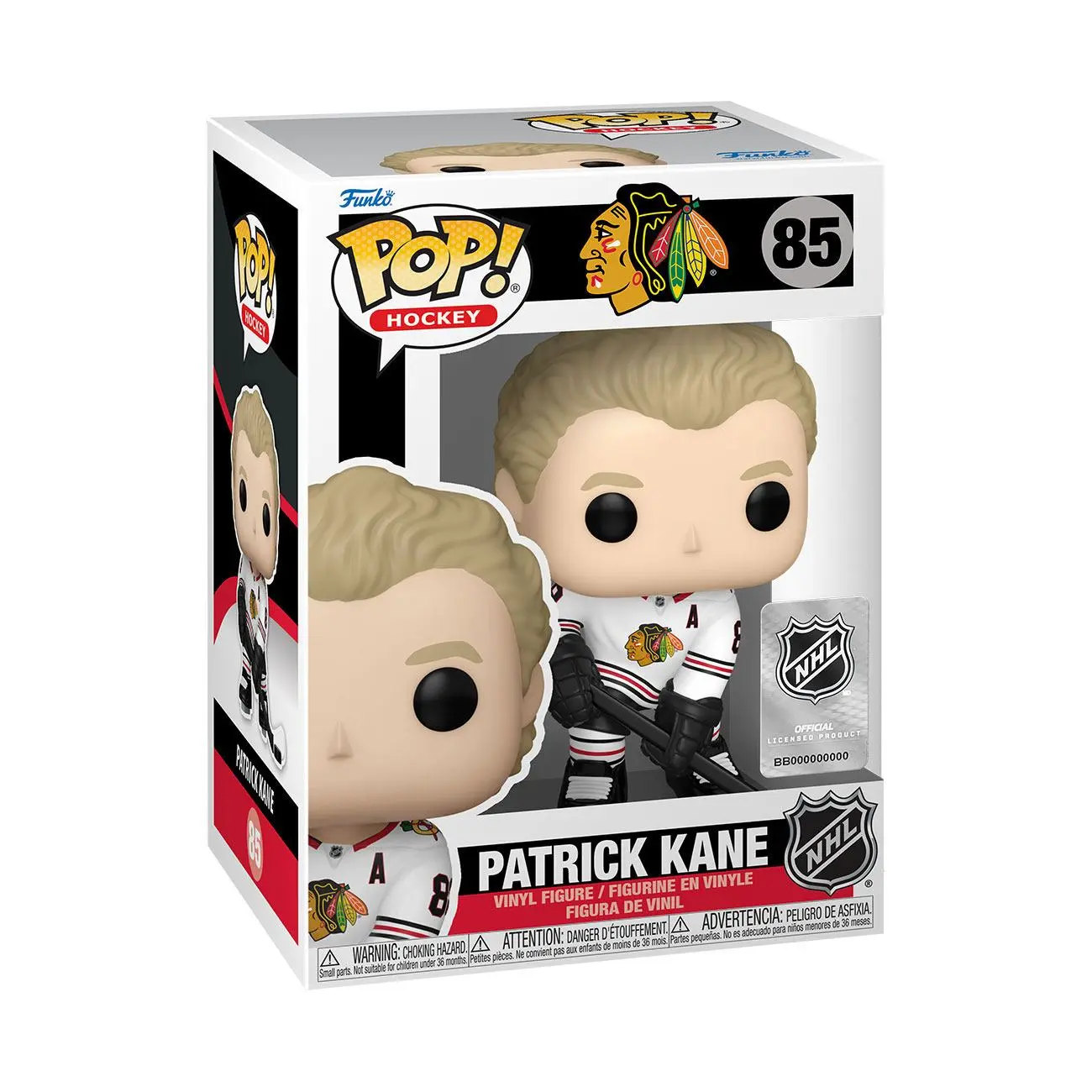 NHL: Chicago Blackhawks POP! Hockey Vinyl Figure Patrick Kane (Road) 9 cm product photo