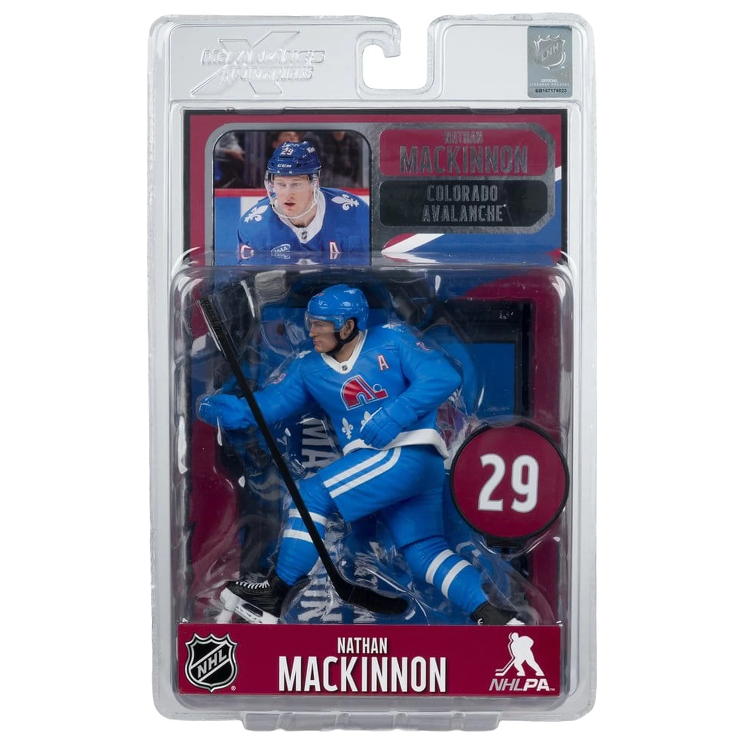 NHL McFarlane SportsPicks Figure Nathan MacKinnon (Quebec Nordiques Retro) 18 cm product photo