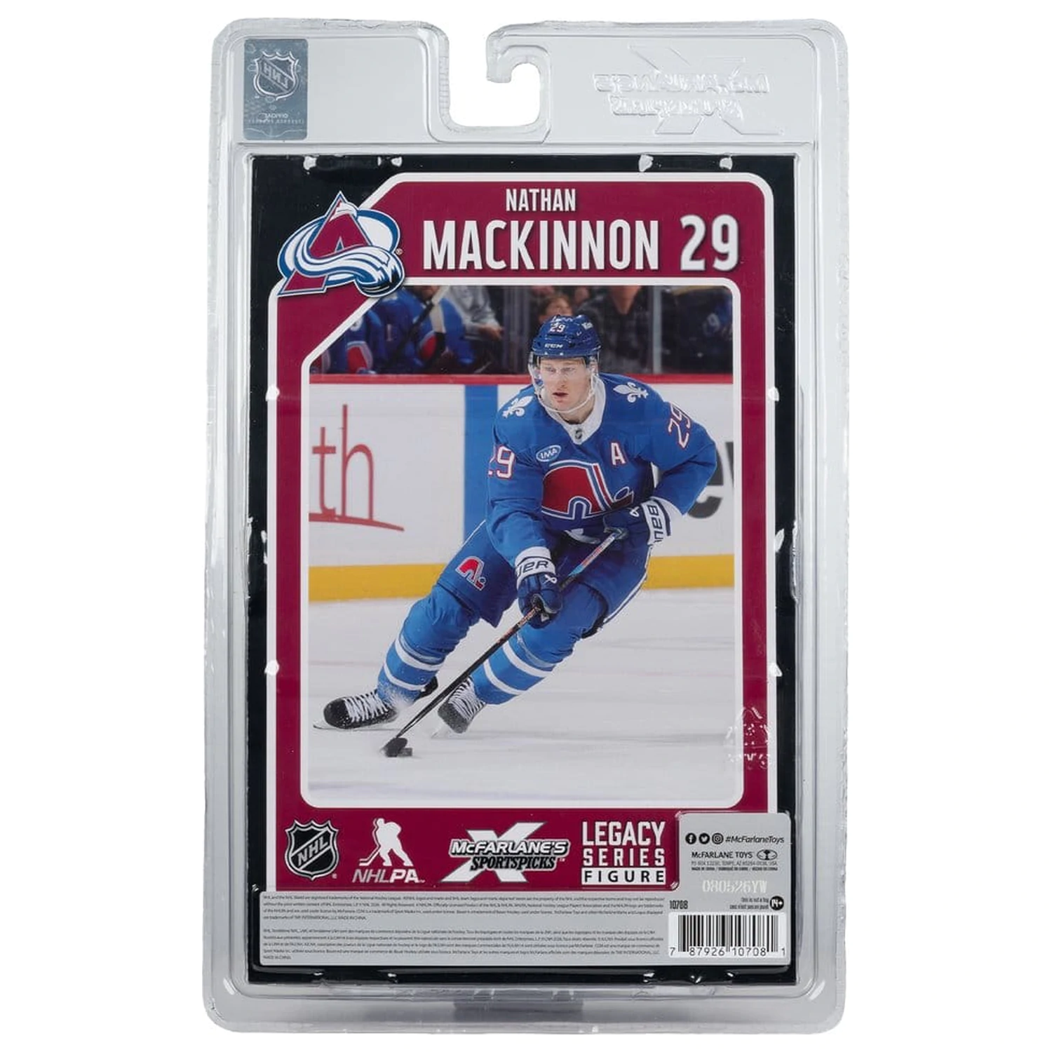 NHL McFarlane SportsPicks Figure Nathan MacKinnon (Quebec Nordiques Retro) 18 cm product photo