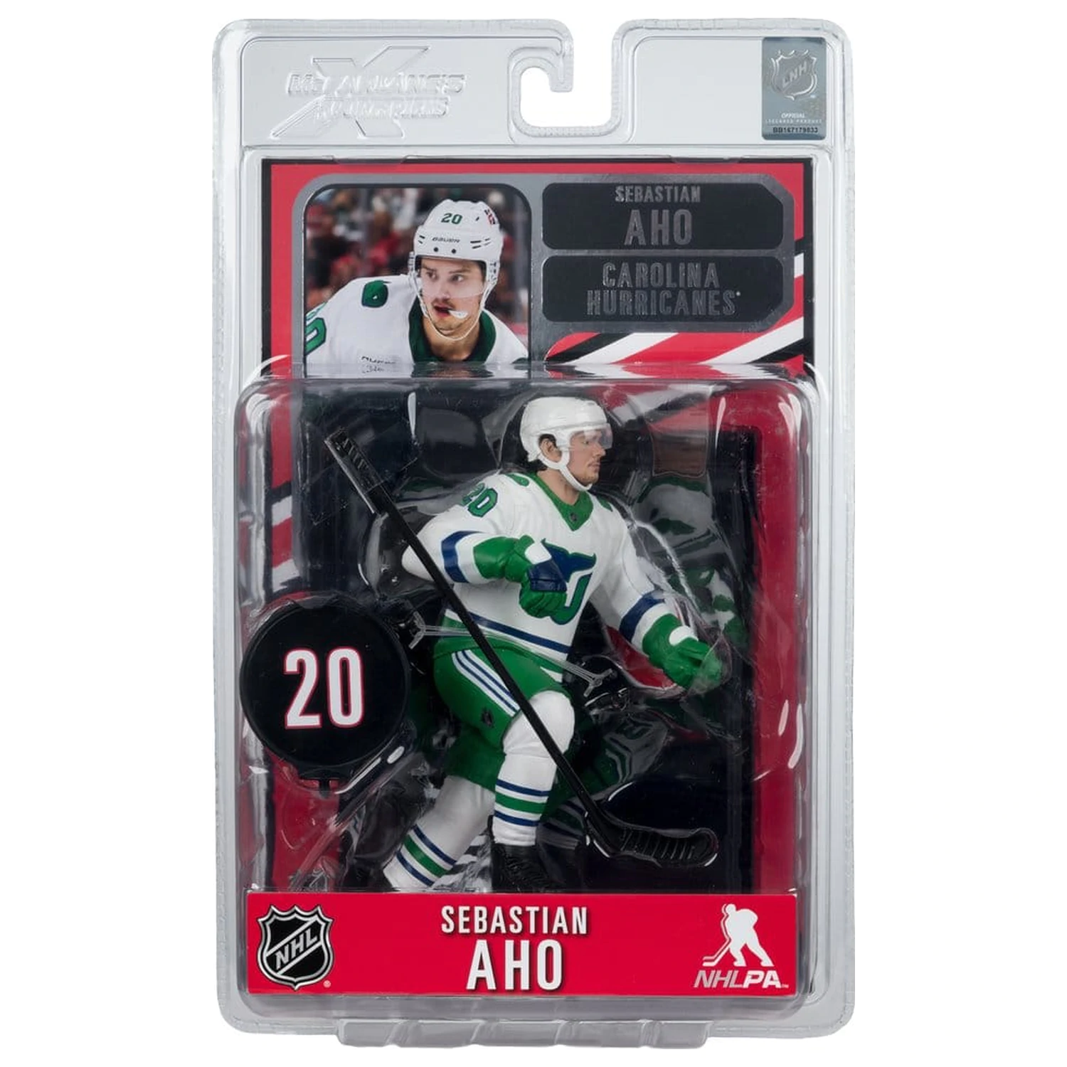 NHL McFarlane SportsPicks Figure Sebastian Aho (Hartford Whalers Retro) 18 cm product photo