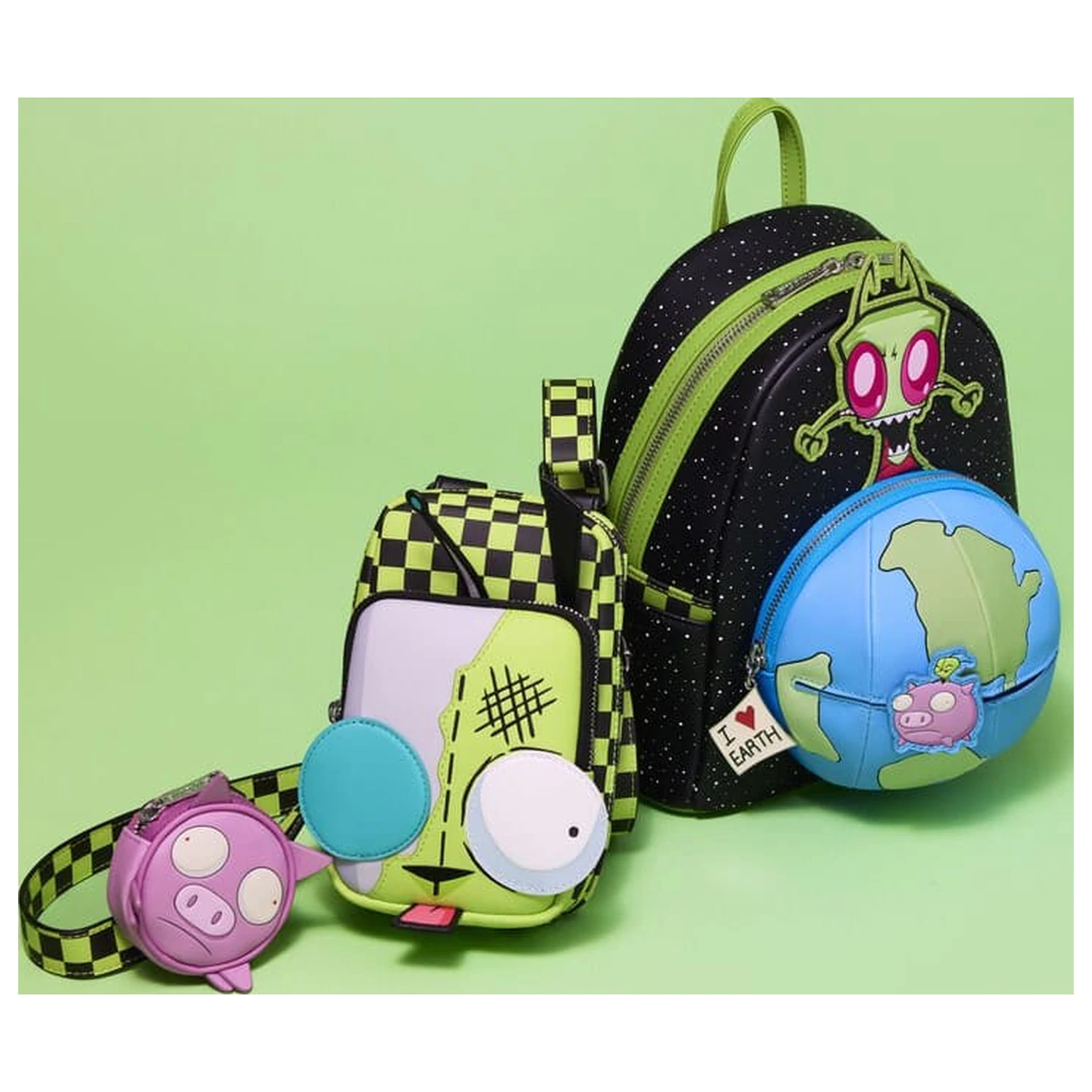 Nickelodeon by Loungefly Mini Backpack Invader Zim Glow product photo