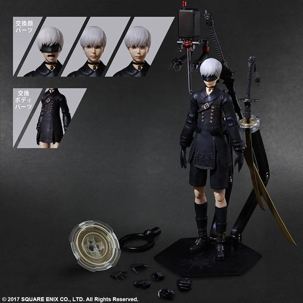 NieR Automata Play Arts Kai Action Figure YoRHa No. 9 Type S Deluxe Ver. 24 cm product photo