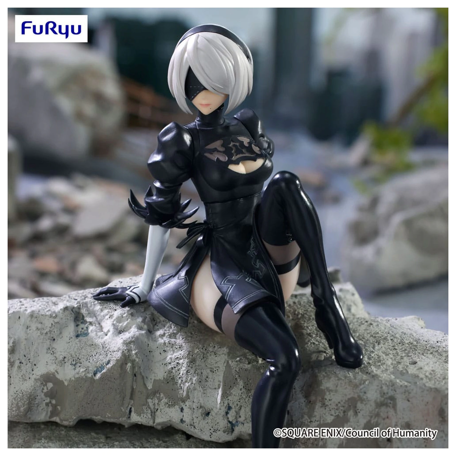 NieR:Automata Ver1.1a Noodle Stopper PVC Statue YoRHa No.2 Type B 13 cm product photo