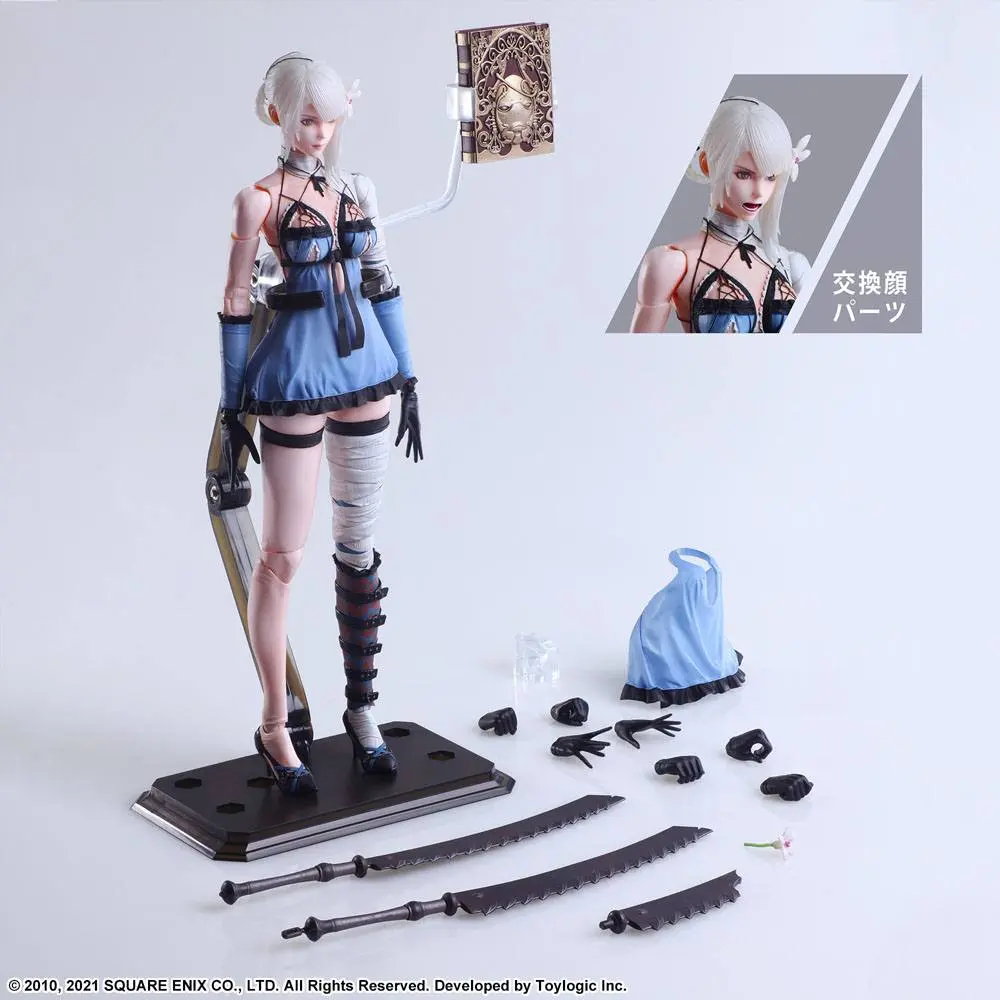 Nier Replicant ver.1.22474487139... Play Arts Kai Action Figure Kainé 26 cm termékfotó