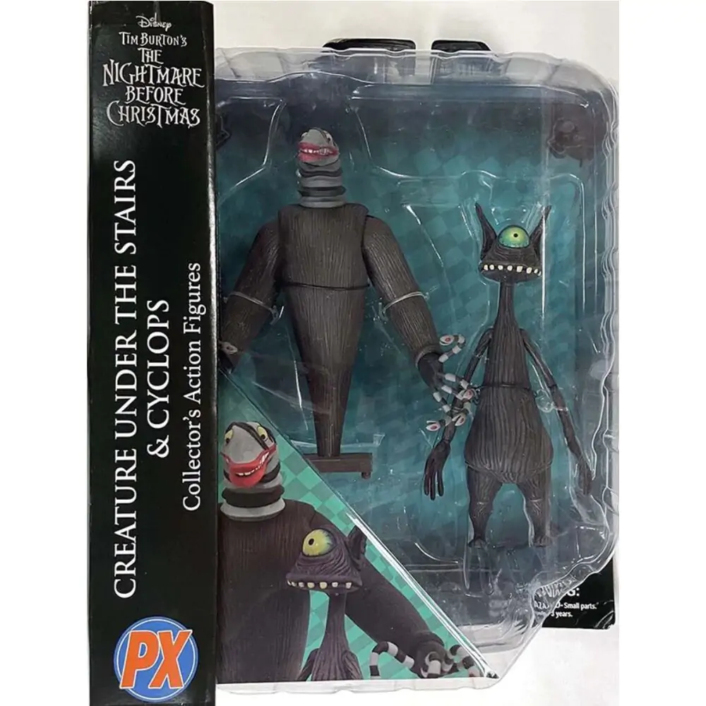 Nightmare before Christmas Action Figures 2-Pack Creature under the Stairs & Cyclops 18 cm product photo