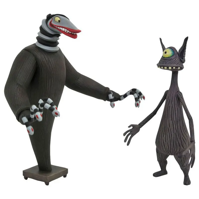 Nightmare before Christmas Action Figures 2-Pack Creature under the Stairs & Cyclops 18 cm product photo