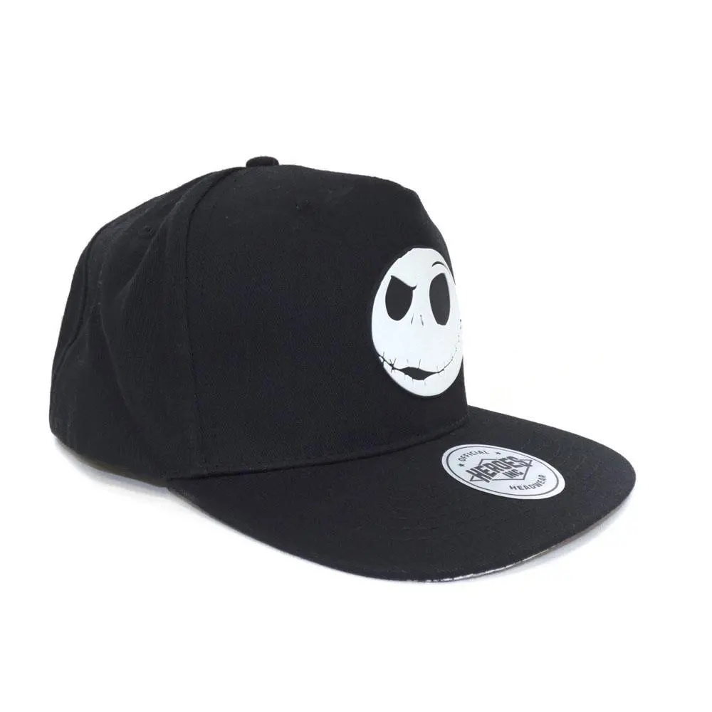 Nightmare before Christmas Curved Bill Cap Jack Face Rubber Badge product photo