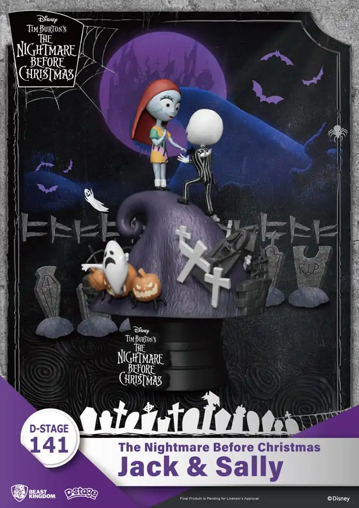 Nightmare before Christmas D-Stage PVC Diorama Jack & Sally 15 cm product photo