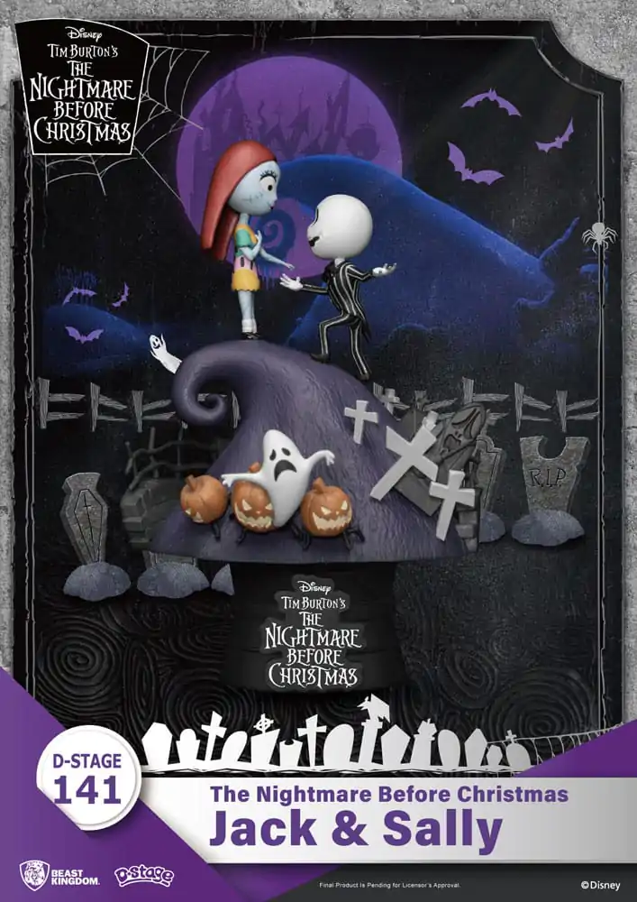 Nightmare before Christmas D-Stage PVC Diorama Jack & Sally 15 cm product photo
