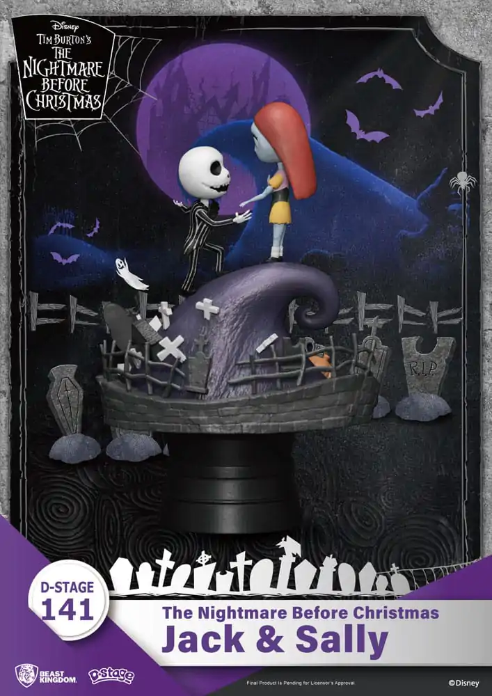 Nightmare before Christmas D-Stage PVC Diorama Jack & Sally 15 cm product photo