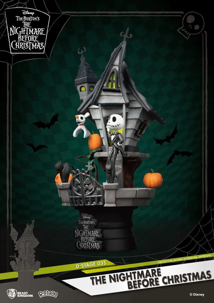 Nightmare before Christmas D-Stage PVC Diorama Jack's Haunted House 15 cm product photo