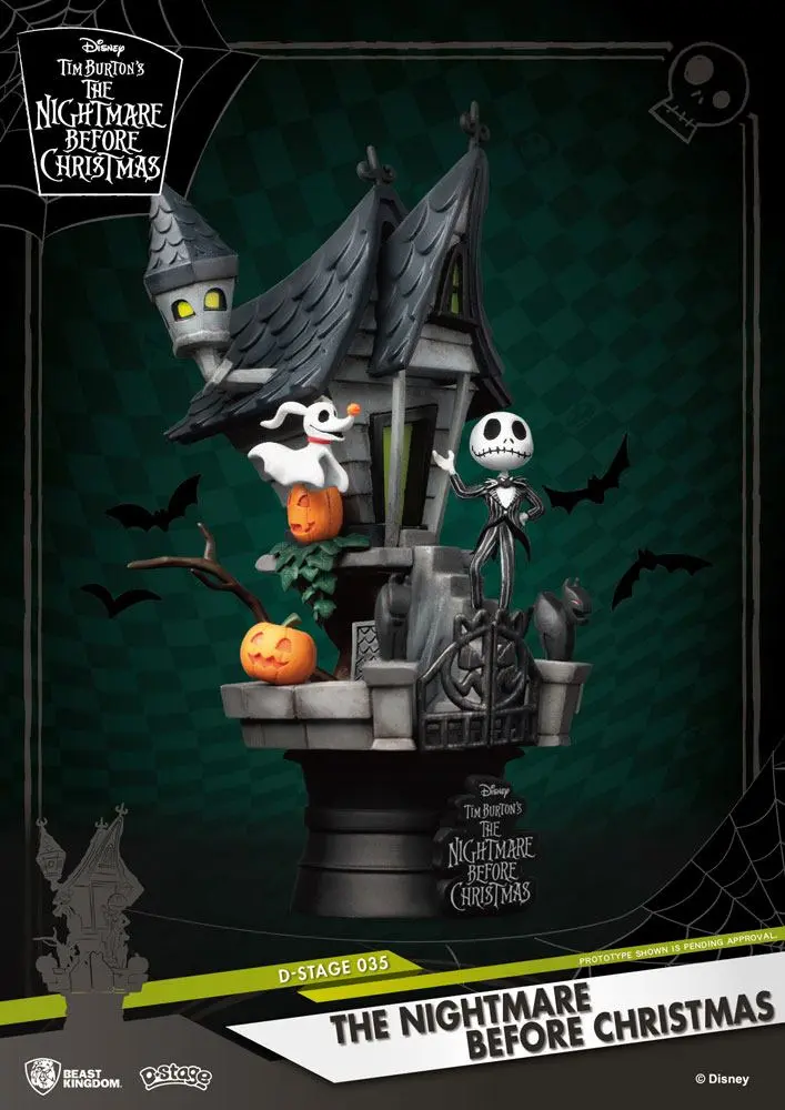 Nightmare before Christmas D-Stage PVC Diorama Jack's Haunted House 15 cm product photo