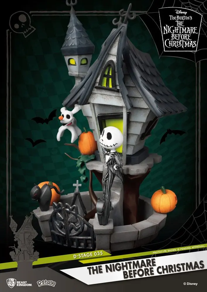 Nightmare before Christmas D-Stage PVC Diorama Jack's Haunted House 15 cm product photo
