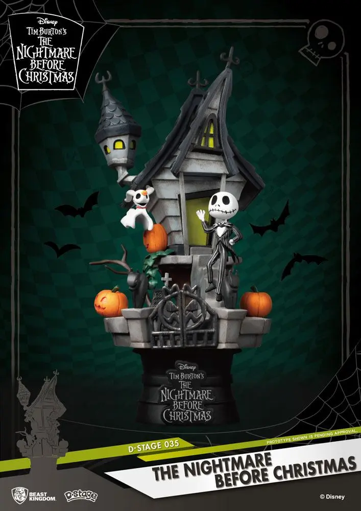 Nightmare before Christmas D-Stage PVC Diorama Jack's Haunted House 15 cm product photo