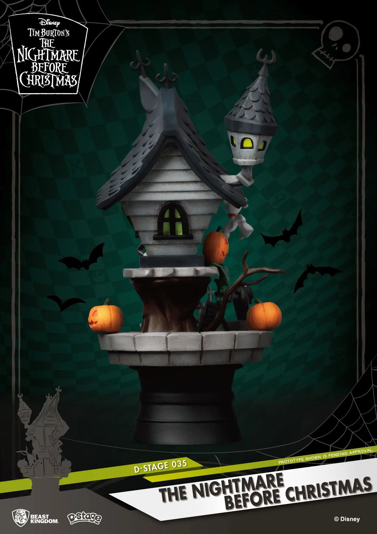 Nightmare before Christmas D-Stage PVC Diorama Jack's Haunted House 15 cm product photo