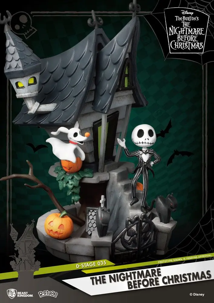Nightmare before Christmas D-Stage PVC Diorama Jack's Haunted House 15 cm product photo