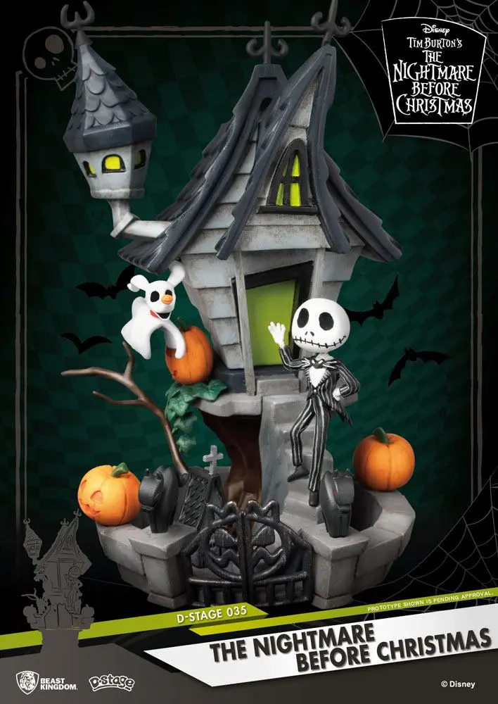 Nightmare before Christmas D-Stage PVC Diorama Jack's Haunted House 15 cm product photo