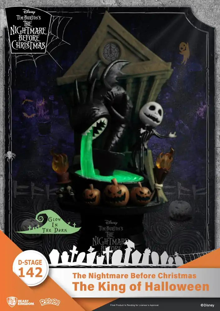 Nightmare before Christmas D-Stage PVC Diorama The King of Halloween 15 cm product photo