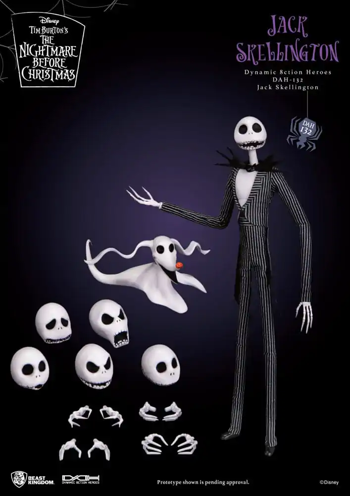 Nightmare before Christmas Dynamic 8ction Heroes Action Figure 1/9 Jack 21 cm termékfotó