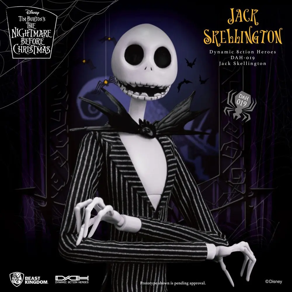 Nightmare before Christmas Dynamic 8ction Heroes Action Figure 1/9 Jack Skellington 21 cm product photo