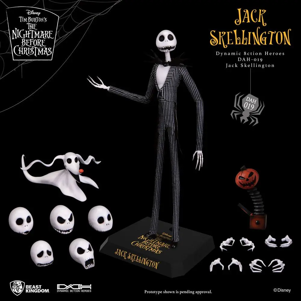 Nightmare before Christmas Dynamic 8ction Heroes Action Figure 1/9 Jack Skellington 21 cm product photo