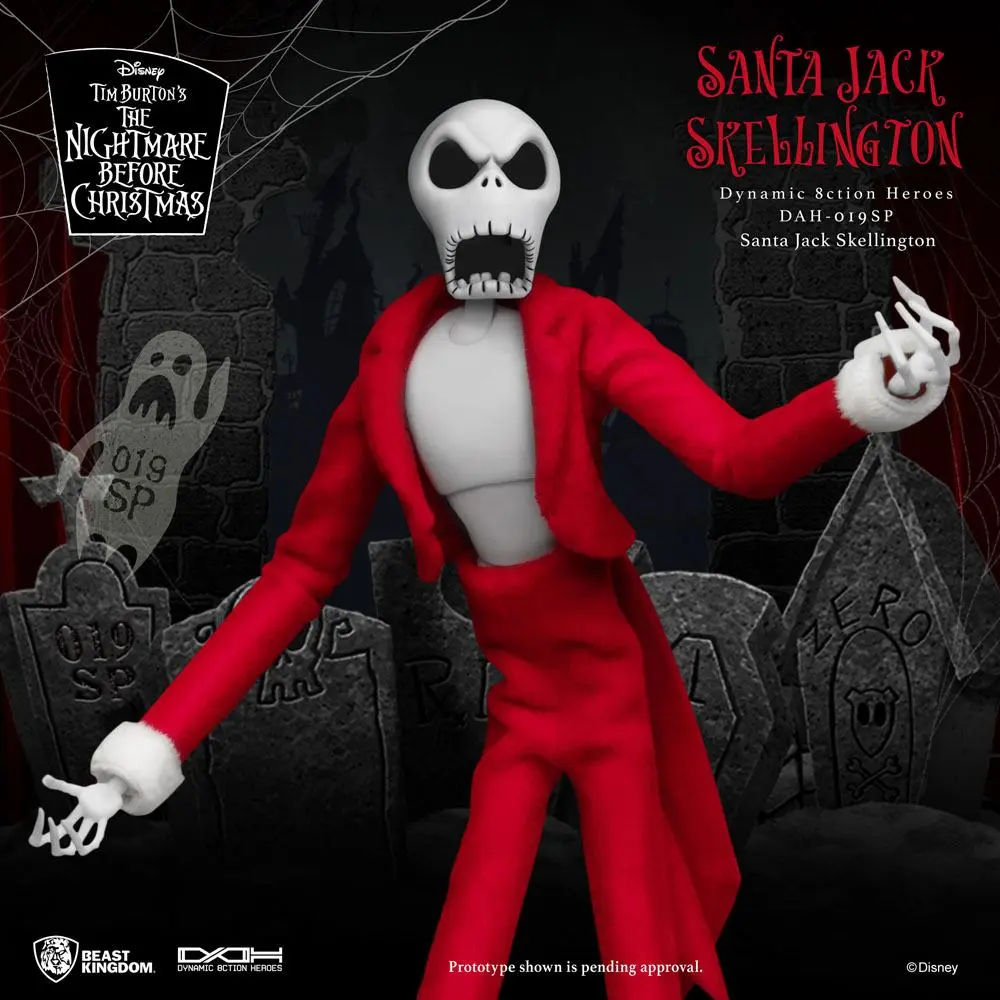 Nightmare before Christmas Dynamic 8ction Heroes Action Figure 1/9 Santa Jack Skellington 21 cm product photo