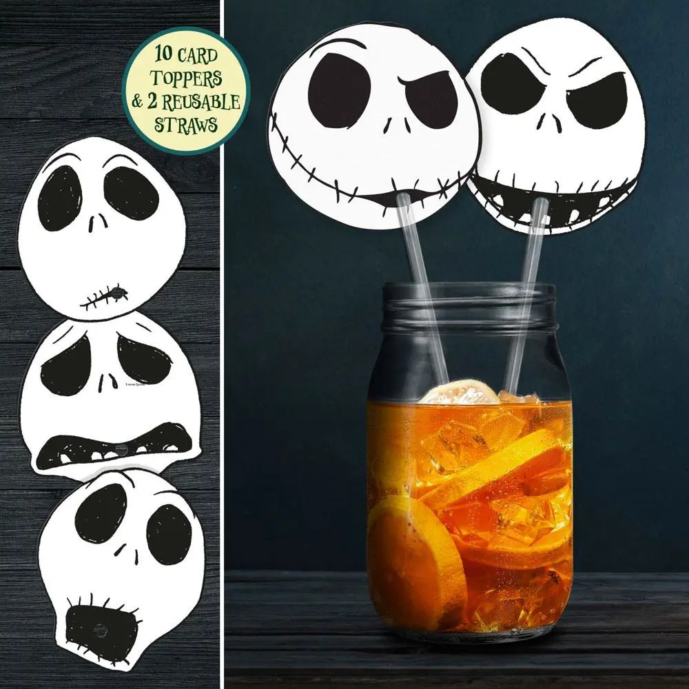 Nightmare Before Christmas Straw 2-Pack Face´s product photo