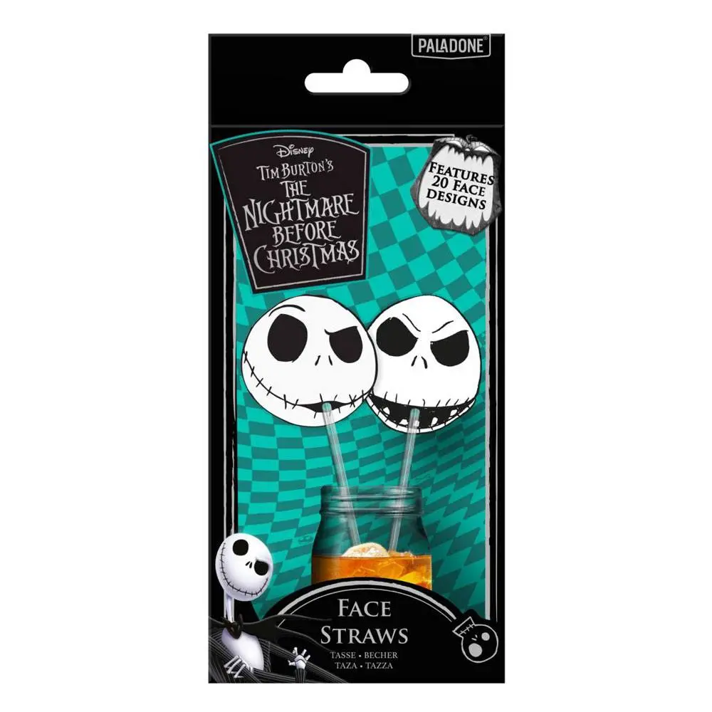 Nightmare Before Christmas Straw 2-Pack Face´s product photo