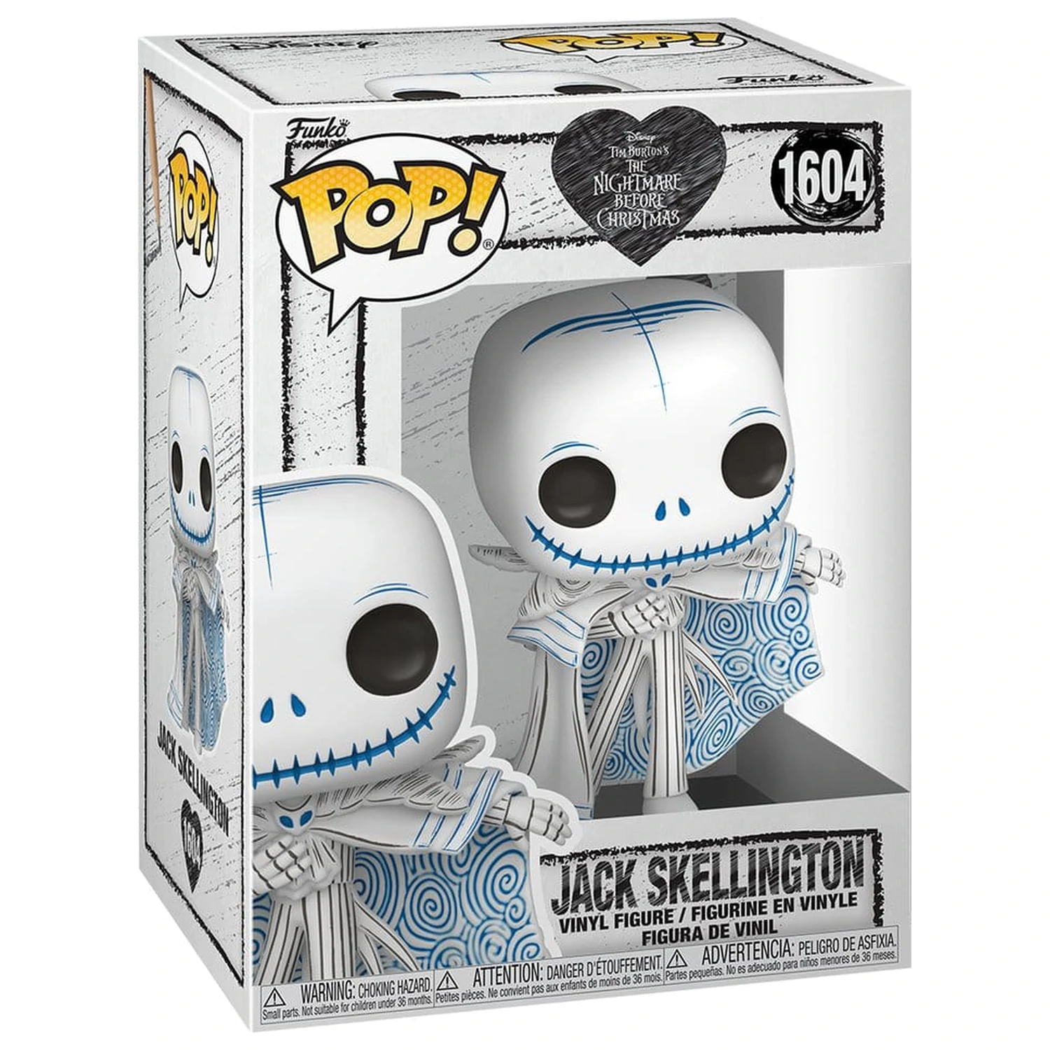 Nightmare before Christmas Funko POP! Disney Vinyl Figure Valentine's Day 2027 Jack(Sketched) 9 cm product photo