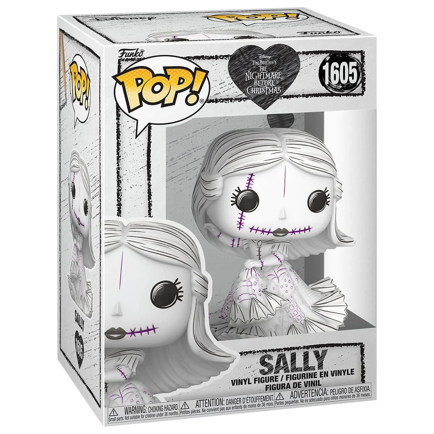 Nightmare before Christmas Funko POP! Disney Vinyl Figure Valentine's Day 2027 Sally(Sketched) 9 cm product photo