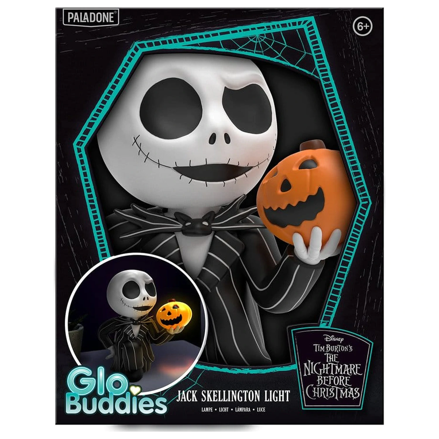 Nightmare Before Christmas GloBuddies Light Jack Skellington 17 cm product photo