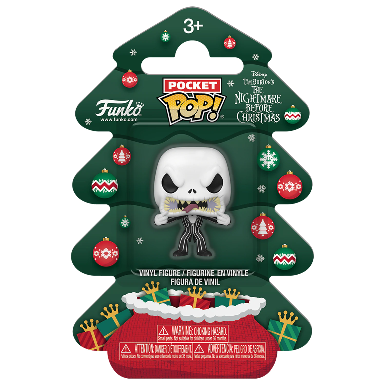 Nightmare before Christmas Holiday 2025 Pocket Funko POP! Vinyl figure Jack Tree Holiday Box 4 cm product photo