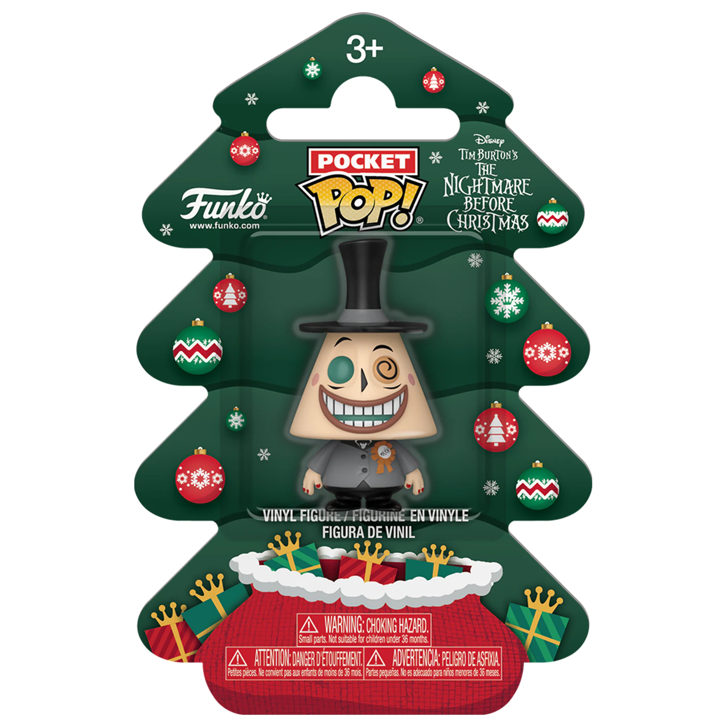 Nightmare before Christmas Holiday 2025 Pocket Funko POP! Vinyl Figure Mayor Tree Holiday Box 4 cm product photo