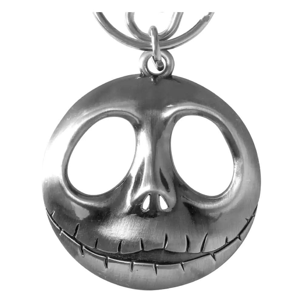 Nightmare before Christmas Metal Keychain Jack Head with Bow product photo