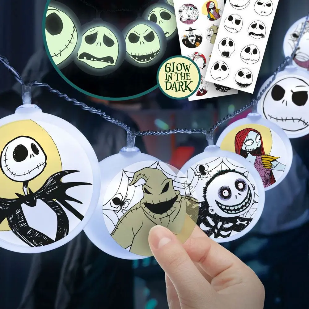 Nightmare Before Christmas String Lights with Sticker termékfotó