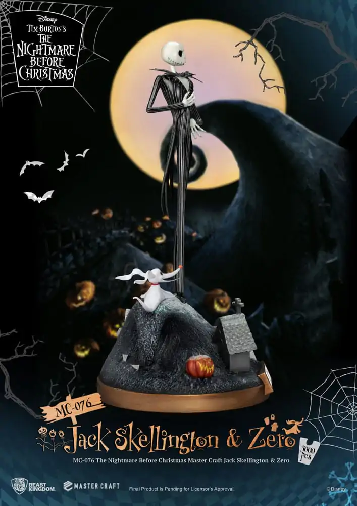 Nightmare before Christmas Master Craft Statue Jack Skellington & Zero 39 cm termékfotó