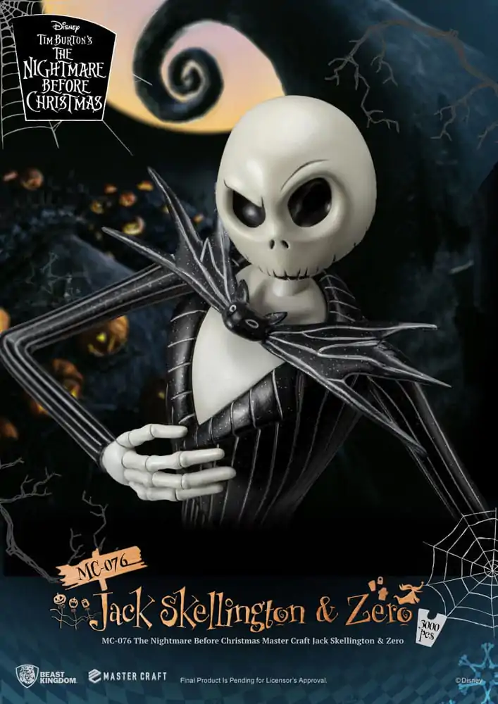 Nightmare before Christmas Master Craft Statue Jack Skellington & Zero 39 cm termékfotó