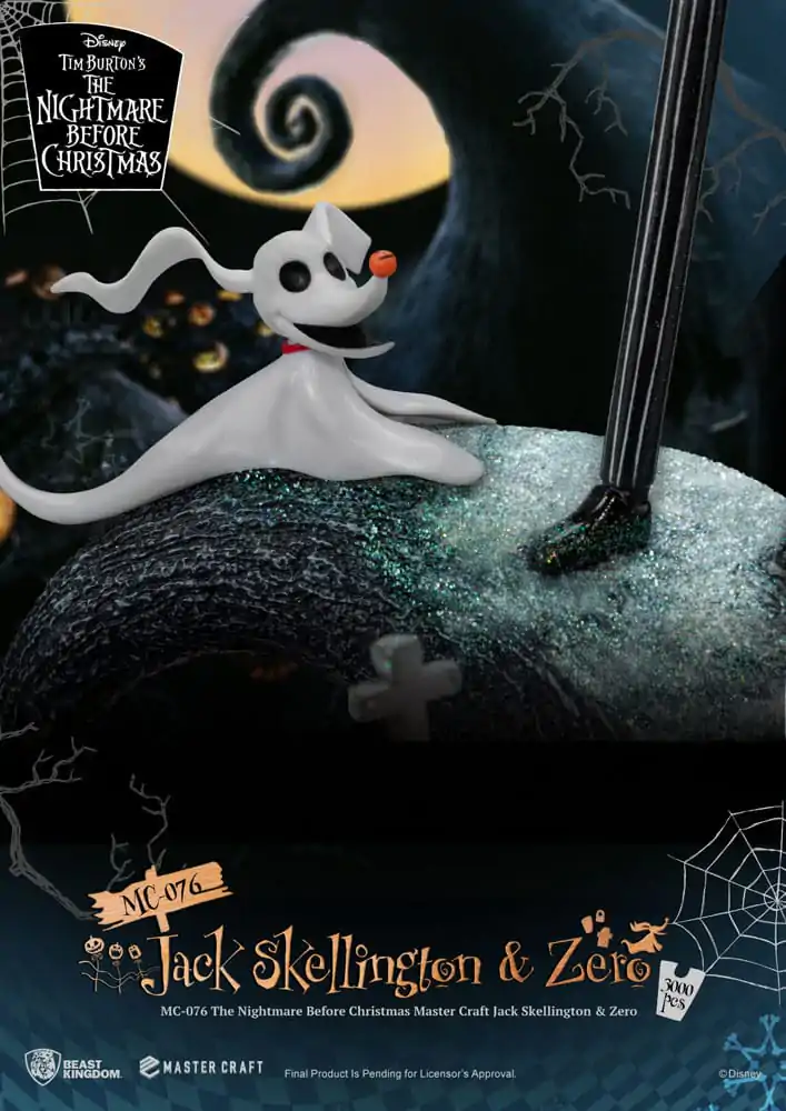 Nightmare before Christmas Master Craft Statue Jack Skellington & Zero 39 cm termékfotó