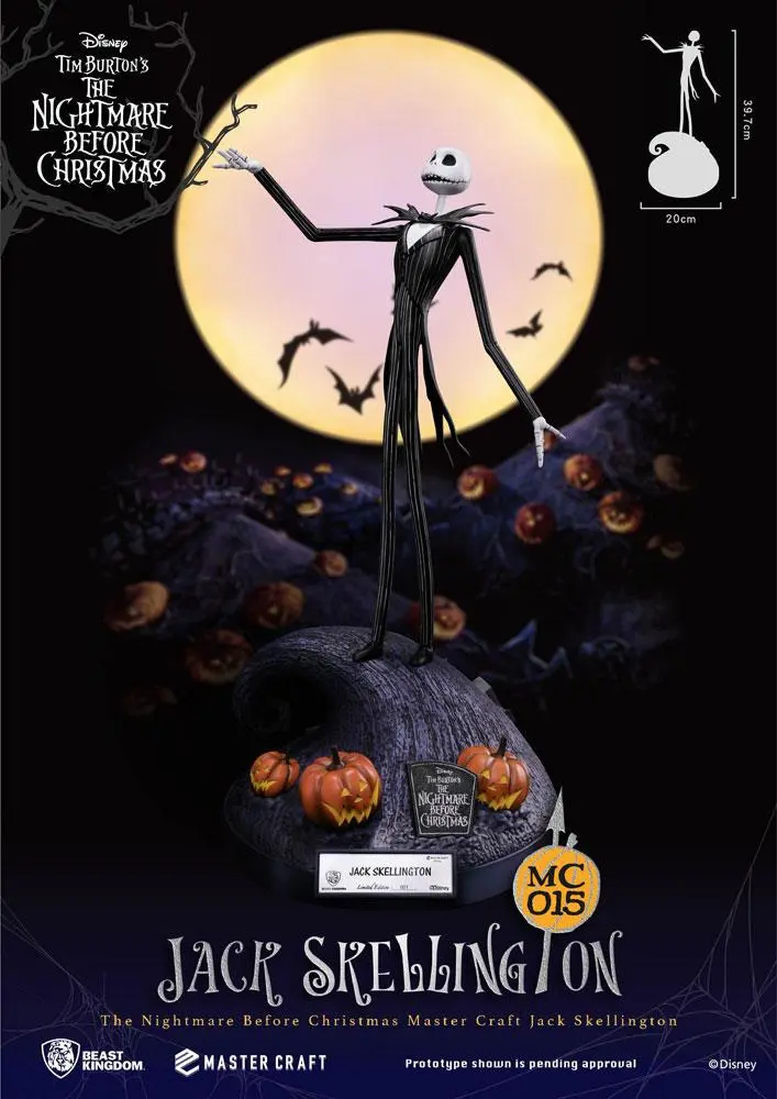 Nightmare Before Christmas Master Craft Statue Jack Skellington 40 cm product photo