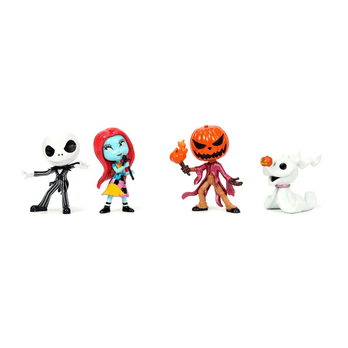 Nightmare Before Christmas set 4 figures metal 7cm product photo
