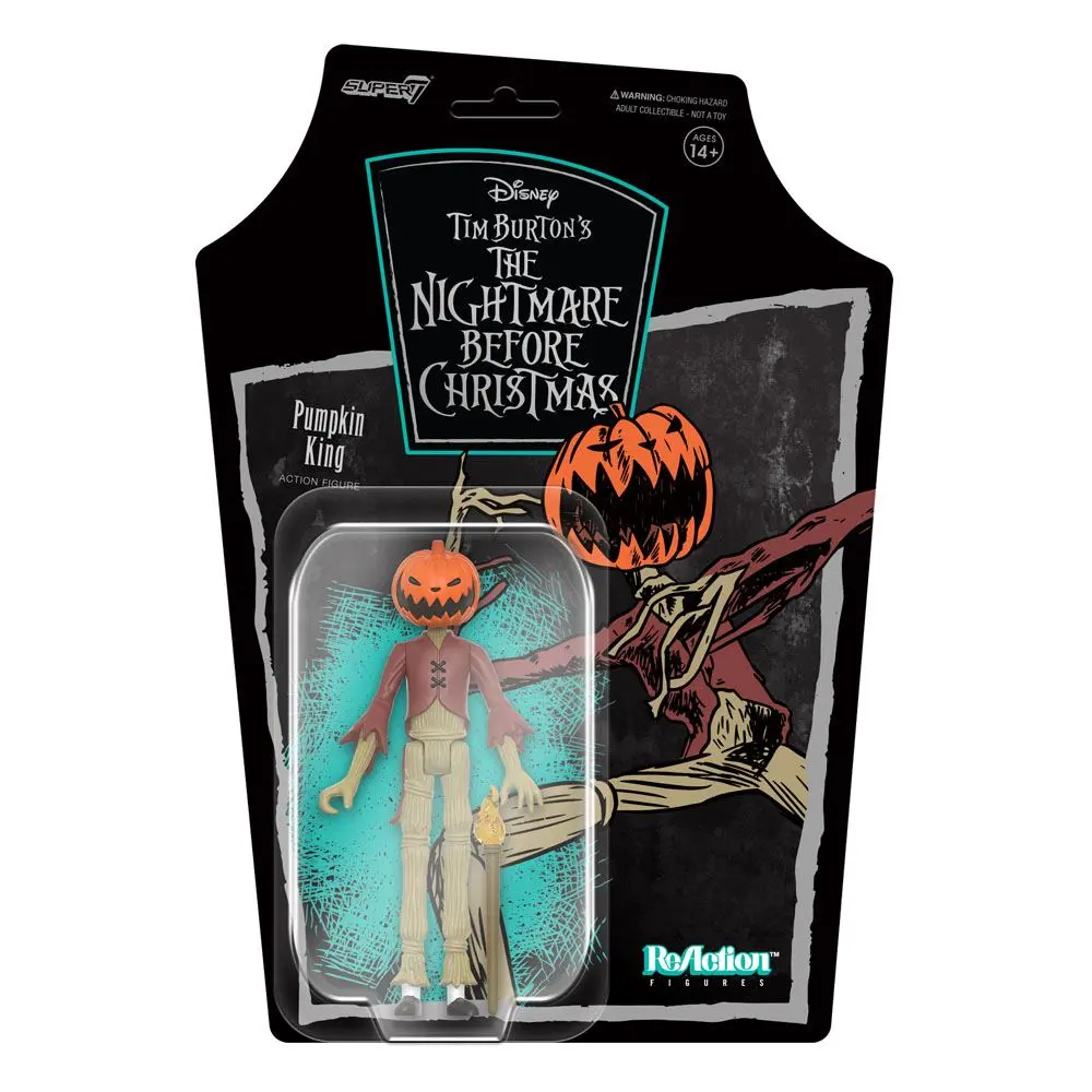 Nightmare Before Christmas ReAction Action Figure Pumpkin King 10 cm product photo